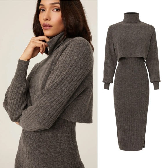 All Saints Sweaters - ALLSAINTS Brown Margot Dress Sweater ONLY Medium NWT $329